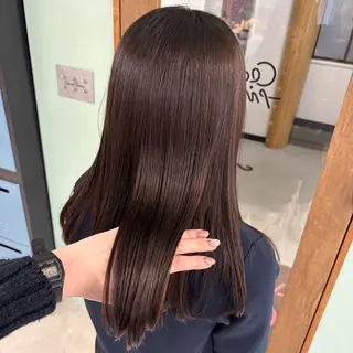 ロング パーマ 🎀【透明感カラー 縮毛矯正】さえ🎀のヘアスタイル