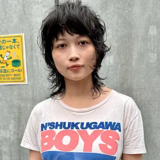 ショート パーマ NUGGET 小野寺一樹のヘアスタイル