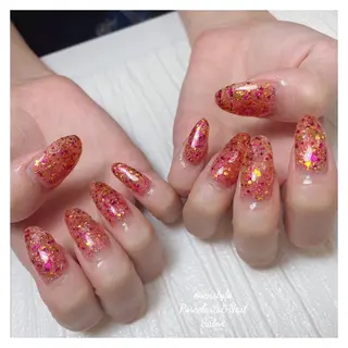 ミディアム ネイル 🐾enen style 🐾のネイルデザイン