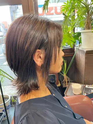 ミディアム カラー ヘアアレンジ Hikari /京都駅美容室のヘアスタイル