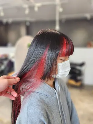 ロング カラー 金田 拓也のヘアスタイル