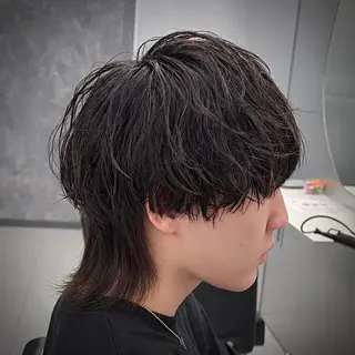 ミディアム パーマ メンズ メンズ♱ハイトーン♱ ウルフʜᴀʀᴜᴋᴀのヘアスタイル