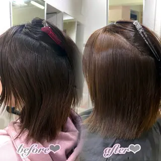 ミディアム 新宿/艶カラー 🎀韓国ヘアKANAのヘアスタイル