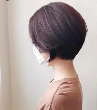 ショート カラー 西宮ハイトーンカラー ひらり💜のヘアスタイル