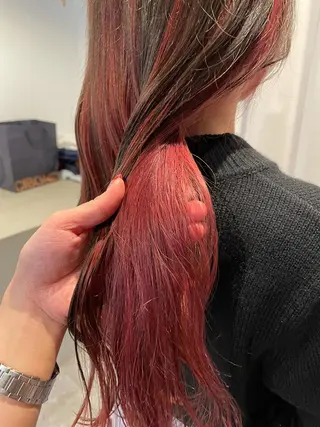 ロング カラー ヘアアレンジ REONA🪽✨薬院 レイヤーカット🫧のヘアスタイル