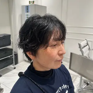 ショート パーマ 橋本 七海のヘアスタイル