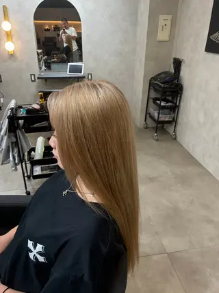ロング カラー 河原 虎之のヘアスタイル