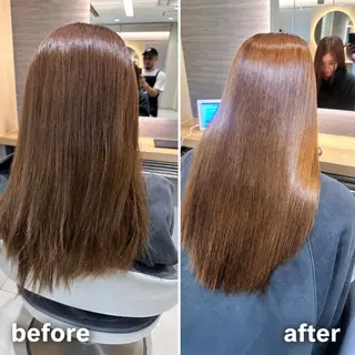 ロング 圧倒的美髪ストレート ツダケイタロウのヘアスタイル