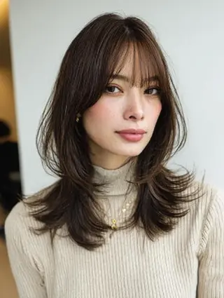 ミディアム 生艶髪&レイヤー🔔 渋谷お薦めNo.1✨のヘアスタイル