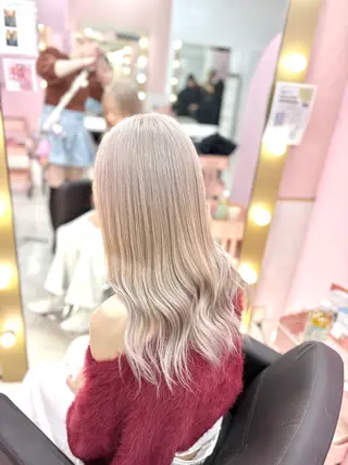 ロング カラー 甘ふわgirly🎀 ハイトーン🤍Ramのヘアスタイル