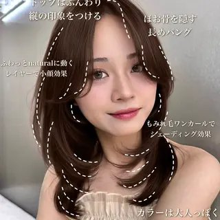 ミディアム ✨カット、パーマ 期間限定無料✨　大智のヘアスタイル