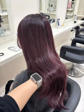 セミロング カラー 💟RINNA 艶カラー💟のヘアスタイル