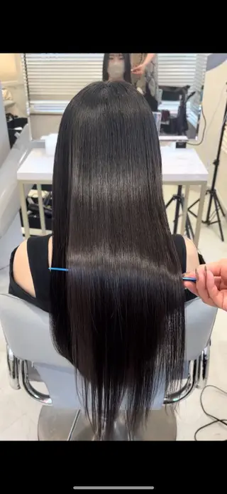 セミロング 今話題の艶髪矯正 美艶カラー/FUKAのヘアスタイル