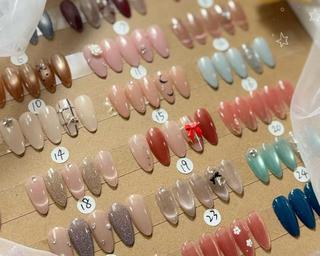 ネイル momoka デザイン長さだしのネイルデザイン