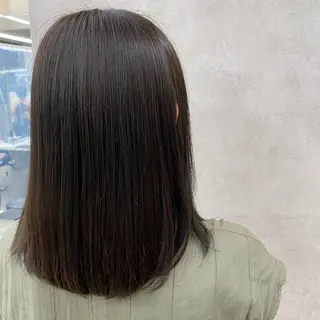 セミロング 韓国風ベージュ🤎 赤みなし🌿横浜🤎のヘアスタイル