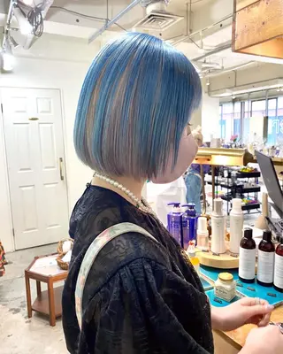 ショート カラー パーマ美容師 hanaのヘアスタイル