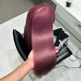 ロング カラー 💫艶ハイトーン×髪 質改善💫リュウトのヘアスタイル