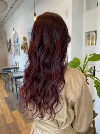 ロング カラー 🌸小掛🌸 豊橋外国人風カラーのヘアスタイル