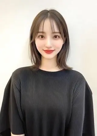 ミディアム 韓国風/髪質改善/ ナガヤアキラのヘアスタイル