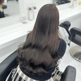 カラー 暗髪／ナチュラル🩶 🫧渋谷のヘアスタイル