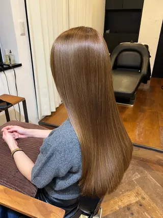 ロング 顔まわりカット✨艶髪 ✨髪質改善✨伴響佳のヘアスタイル