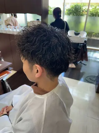 ショート カラー パーマ メンズ 成田No.1 メンズヘア/清和武虎のヘアスタイル