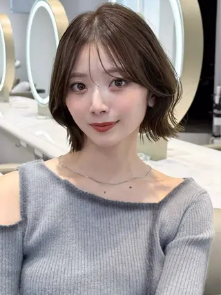 ミディアム 🇰🇷韓国ボブ/ 縮毛矯正🇰🇷愛誠のヘアスタイル