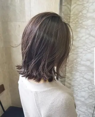 ミディアム カラー パーマ ヘアアレンジ ネイル キッズ メンズ マツエク・マツパ 🌸グレージュ/ ベージュ🌸yutaのヘアスタイル