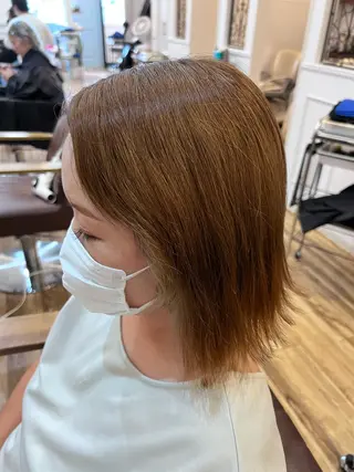 ミディアム カラー 🐰ハイトーンカラー 畠山 渡🐰のヘアスタイル