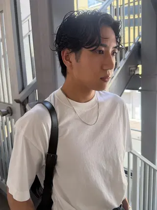 ミディアム メンズ 小嵩 峻平のヘアスタイル