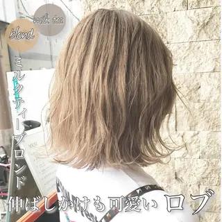 ミディアム カラー パーマ ヘアアレンジ キッズ ネイル マツエク・マツパ パーソナルカラー☆ 永尾拓也のヘアスタイル