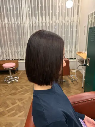 ミディアム 髪質改善×韓国風/小 顔レイヤー/早瀬櫻子のヘアスタイル