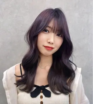 セミロング カラー 🍒ブリーチなしカラ ー/Sakura🍒のヘアスタイル