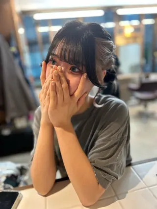 ミディアム ヘアアレンジ 柳沼 沙季奈のヘアスタイル