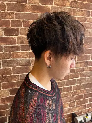 ショート カラー パーマ ヘアアレンジ メンズ キッズ ネイル マツエク・マツパ アイブロウ 久木原 ゆりのヘアスタイル