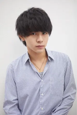 ショート パーマ メンズ パーマ比率50% 辻本耀二郎のヘアスタイル