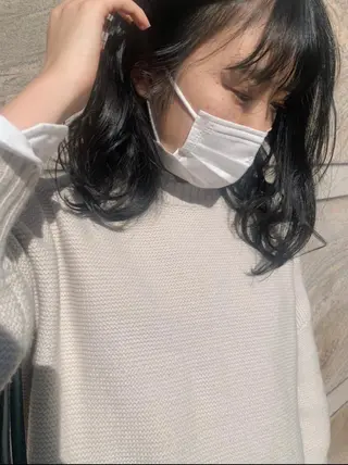 ミディアム カラー RISAKO レイヤーカット🎀のヘアスタイル