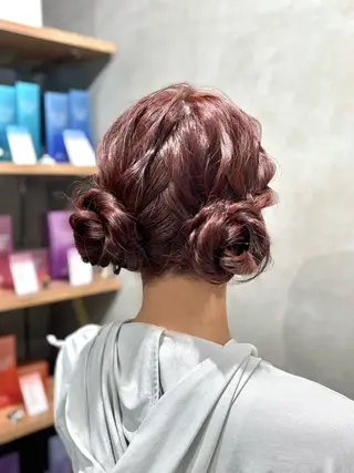 ロング ヘアアレンジ うる艶カラー 顔周りカット♡ikuのヘアスタイル