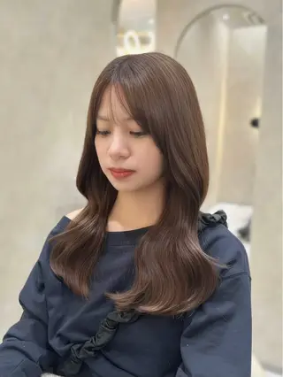 ロング カラー zina ୨୧˖* moeのヘアスタイル