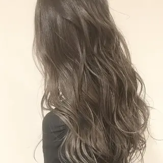 セミロング カラー 髪質改善カラー韓国風 レイヤーtudaのヘアスタイル