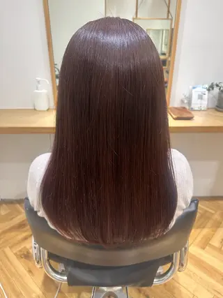 ロング カラー 織田 ゆみのヘアスタイル