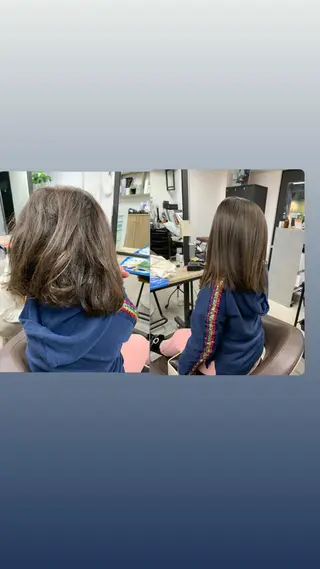 セミロング 中村 靖彬のヘアスタイル
