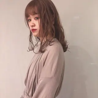 セミロング カラー 山中 直輝のヘアスタイル