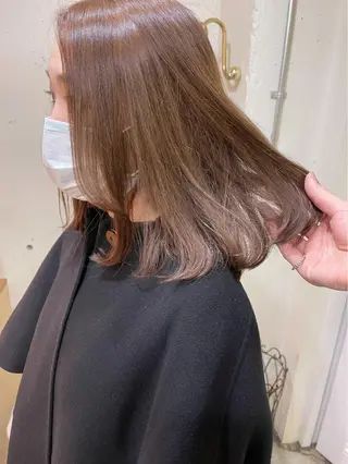 ミディアム カラー ❏アンニュイパーマ 川原畑 拓也❏のヘアスタイル