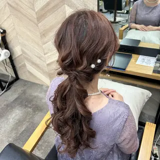 ロング ヘアアレンジ SHANTi 飯塚 ヘアセット/髪質改善のヘアスタイル