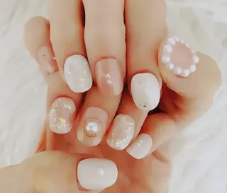 ショート カラー ネイル honey meeのネイルデザイン