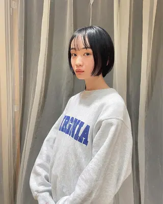 ショート カラー ボブ/ショート 吉田竣のヘアスタイル