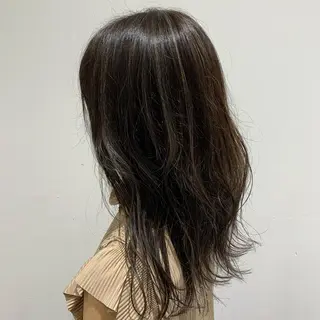 ロング カラー カンダ ケイタのヘアスタイル