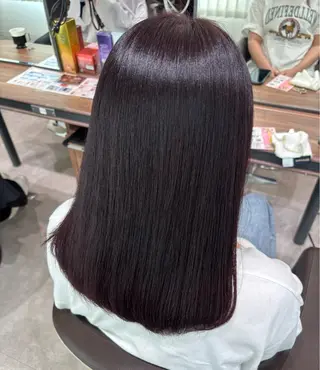 ミディアム 山田 悠朱里のヘアスタイル