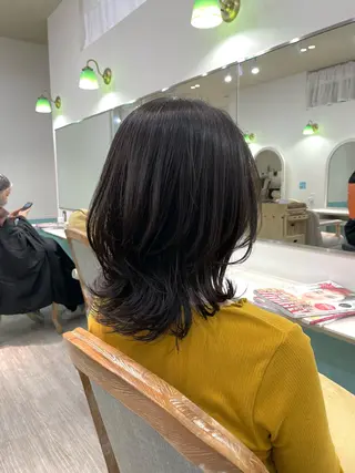 セミロング ネモトメイナ🌿 今月末で退職しますのヘアスタイル
